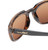 Close Up View of Wiley-X Ultra Captivate Women's Sunglasses Tortoise Havana/Polarized Orange 51mm