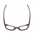 Top View of Wiley-X Ultra Captivate Designer Single Vision Prescription Rx Eyeglasses in Gloss Amber Brown Tortoise Havana Black Gold Ladies Panthos Full Rim Acetate 51 mm