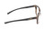 Side View of Wiley-X Ultra Captivate Designer Bi-Focal Prescription Rx Eyeglasses in Gloss Amber Brown Tortoise Havana Black Gold Ladies Panthos Full Rim Acetate 51 mm