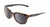 Profile View of Wiley-X Ultra Captivate Designer Polarized Sunglasses with Custom Cut Smoke Grey Lenses in Gloss Amber Brown Tortoise Havana Black Gold Ladies Panthos Full Rim Acetate 51 mm