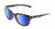 Profile View of Wiley-X Ultra Captivate Designer Polarized Reading Sunglasses with Custom Cut Powered Blue Mirror Lenses in Gloss Amber Brown Tortoise Havana Black Gold Ladies Panthos Full Rim Acetate 51 mm