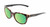 Profile View of Wiley-X Ultra Captivate Designer Polarized Reading Sunglasses with Custom Cut Powered Green Mirror Lenses in Gloss Amber Brown Tortoise Havana Black Gold Ladies Panthos Full Rim Acetate 51 mm