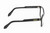 Side View of QUAY Australia Hardwire Mini Designer Reading Eye Glasses with Custom Cut Powered Lenses in Gloss Black Gold Unisex Cat Eye Full Rim Acetate 51 mm