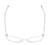 Top View of QUAY Australia Hardwire Mini Cat Eye Blue Light Reading Glasses Holographic 51mm