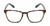 Front View of QUAY Australia Hardwire Designer Single Vision Prescription Rx Eyeglasses in Amber Brown Tortoise Havana Gold Unisex Square Full Rim Acetate 55 mm