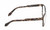 Side View of QUAY Australia Hardwire Designer Single Vision Prescription Rx Eyeglasses in Amber Brown Tortoise Havana Gold Unisex Square Full Rim Acetate 55 mm