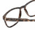 Close Up View of QUAY Australia Hardwire Designer Single Vision Prescription Rx Eyeglasses in Amber Brown Tortoise Havana Gold Unisex Square Full Rim Acetate 55 mm