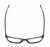 Top View of QUAY Australia Hardwire Designer Bi-Focal Prescription Rx Eyeglasses in Gloss Black Gold Unisex Square Full Rim Acetate 55 mm