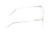 Side View of QUAY Australia All Nighter Designer Progressive Lens Prescription Rx Eyeglasses in Clear Crystal Gold Ladies Cat Eye Full Rim Acetate 55 mm