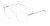 Profile View of QUAY Australia Blueprint Unisex Blue Light Reading Glasses in Clear Crystal 51mm
