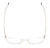Top View of QUAY Australia Blueprint Unisex Blue Light Reading Glasses in Clear Crystal 51mm