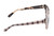 Side View of Kate Spade AISHA Cateye Sunglasses Tan Purple Plaid Tortoise/Brown Gradient 54mm