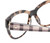Close Up View of Kate Spade AISHA Designer Progressive Lens Prescription Rx Eyeglasses in Tan Purple Plaid Amber Brown Tortoise Havana Ladies Cat Eye Full Rim Acetate 54 mm
