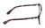 Side View of Kate Spade SHERYLYN Designer Reading Eye Glasses in Gloss Black Amber Brown Tortoise Havana Ladies Cat Eye Full Rim Acetate 54 mm