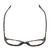 Top View of Kate Spade SHERYLYN Designer Reading Eye Glasses in Gloss Black Amber Brown Tortoise Havana Ladies Cat Eye Full Rim Acetate 54 mm