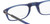 Close Up View of Calabria SP03 Snap Magnetic Reading Glasses Crystal Blue Front Connect Adjustable Temples Around Neck Hanging Readers