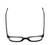 Top View of BCBG BAR104BL Designer Reading Eye Glasses with Custom Cut Powered Lenses in Gloss Black Silver Unisex Panthos Full Rim Acetate 52 mm