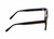 Side View of BCBG BAR104BL Designer Polarized Reading Sunglasses with Custom Cut Powered Sun Flower Yellow Lenses in Gloss Black Silver Unisex Panthos Full Rim Acetate 52 mm