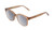 Profile View of BCBG BAR104BL Unisex Pantho Sunglasses in Brown Crystal 52mm with NON-Polarized Grey Gradient Lenses