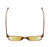 Top View of BCBG BAR104BL Unisex Pantho Polarized Sunglasses in Brown Crystal 52mm with Gold Mirror Lenses