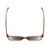 Top View of BCBG BAR104BL Unisex Pantho Sunglasses in Brown Crystal 52mm with NON-Polarized Grey Gradient Lenses
