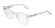 Profile View of BCBG BAR104BL Designer Blue Light Blocking Eyeglasses in Clear Crystal Glitter Unisex Panthos Full Rim Acetate 52 mm