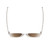 Top View of BCBG BAR104BL Unisex Pantho Sunglasses in Clear Crystal 52mm with NON-Polarized Brown Gradient Lenses