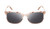 Front View of BCBG BAR105 Designer Polarized Reading Sunglasses with Custom Cut Powered Smoke Grey Lenses in Crimson Maroon Red Rose Gold  Unisex Cat Eye Full Rim Acetate 52 mm