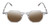 Front View of Reptile Softshell Designer Polarized Sunglasses with Custom Cut Amber Brown Lenses in Smoke Grey Crystal Tortoise Havana Unisex Octagonal Full Rim Acetate 45 mm