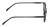 Side View of Reptile Softshell Designer Blue Light Blocking Eyeglasses in Gloss Black Unisex Octagonal Full Rim Acetate 45 mm