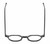 Top View of Reptile Softshell Unisex Octagonal Designer Reading Glasses in Gloss Black 45 mm