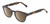 Profile View of Reptile Chelidae Unisex Sunglasses Tortoise Havana Crystal 49mm 4 Opt. with Custom Cut NON-polarized Brown Gradient Lenses