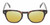Front View of Reptile Chelidae Unisex Polarized Sunglasses Tortoise Havana Crystal 49mm 4 Opt. with Custom Cut Gold Mirror Lenses