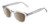 Profile View of Reptile Chelidae Unisex Designer Sunglasses in Grey Crystal 49mm 4 Opt with Custom Cut NON-polarized Brown Gradient Lenses