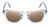Front View of Reptile Chelidae Unisex Designer Sunglasses in Grey Crystal 49mm 4 Opt with Custom Cut NON-polarized Brown Gradient Lenses