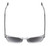 Top View of Reptile Chelidae Unisex Designer Sunglasses in Grey Crystal 49mm 4 Opt with Custom Cut NON-polarized Grey Gradient Lenses