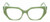 Front View of Reptile Cryptodira Designer Bi-Focal Prescription Rx Eyeglasses in 3-Tone Green Crystal Ladies Butterfly Full Rim Acetate 55 mm