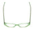 Top View of Reptile Cryptodira Women's Butterfly Designer Reading Glasses Green Crystal 55mm