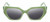 Front View of Reptile Cryptodira Designer Polarized Sunglasses with Custom Cut Smoke Grey Lenses in 3-Tone Green Crystal Ladies Butterfly Full Rim Acetate 55 mm