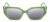 Front View of Reptile Cryptodira Womens Designer Sunglasses Green Crystal 55mm 4 Opt with Custom Cut NON-polarized Grey Gradient Lenses