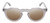 Front View of Reptile Malayemys Women's Designer Sunglasses Grey Crystal 44mm 4 Opt. with Custom Cut NON-polarized Brown Gradient Lenses