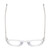 Top View of Reptile Malayemys Designer Progressive Lens Prescription Rx Eyeglasses in Clear Crystal Ladies Panthos Full Rim Acetate 44 mm