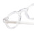 Close Up View of Reptile Malayemys Women Full Rim Designer Reading Glasses in Clear Crystal 44 mm