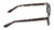 Side View of Reptile Malayemys Designer Bi-Focal Prescription Rx Eyeglasses in Dark Brown Amber Tortoise Havana Ladies Panthos Full Rim Acetate 44 mm