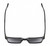 Top View of Reptile Leatherback Unisex Sunglasses in Black Crystal Blue 52mm 4 Opt with Custom Cut NON-polarized Grey Gradient Lenses