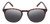 Front View of Reptile Larachelus Designer Polarized Sunglasses with Custom Cut Smoke Grey Lenses in Matte Auburn Brown Tortoise Havana Unisex Panthos Full Rim Acetate 50 mm
