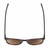Top View of Reptile Larachelus Unisex Sunglasses Brown Tortoise Havana 50mm 4 Opt. with Custom Cut NON-polarized Brown Gradient Lenses
