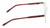 Side View of Reptile Mata Designer Single Vision Prescription Rx Eyeglasses in Matte Clear Crystal Tortoise Havana Auburn Brown Unisex Panthos Full Rim Acetate 47 mm