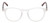 Front View of Reptile Mata Unisex Reading Glasses in Clear Crystal Tortoise Havana Brown 47 mm