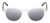 Front View of Reptile Mata Unisex Sunglass Clear Crystal Tortoise Havana 47mm 4 Opt. with Custom Cut NON-polarized Grey Gradient Lenses
